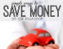 money saving on car